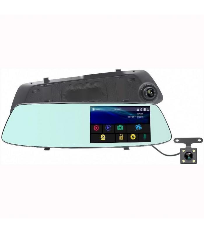 Καθρέφτης αυτοκινήτου με 2 HD DVR κάμερες και οθόνη LCD 5"