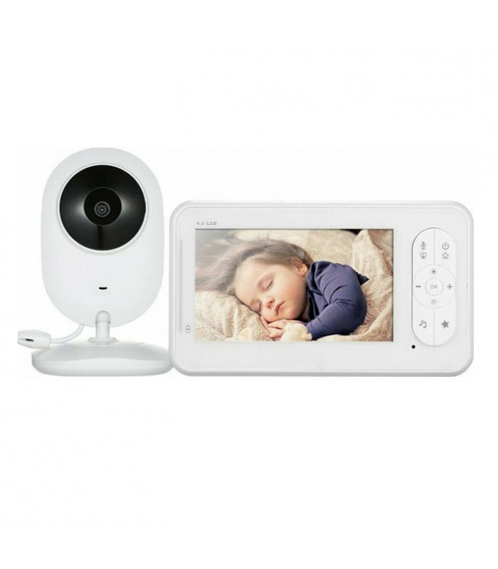 Ασύρματη ψηφιακή οθόνη μωρού με Έγχρωμη Υψηλή Ανάλυση και νυχτερινή λήψη 4.3inch SP920