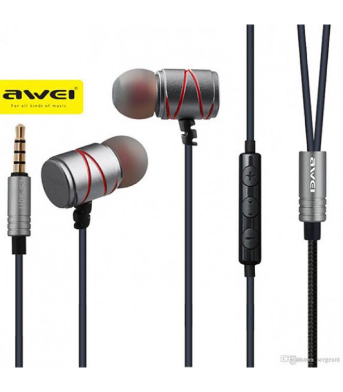 AWEI ES-910TY METALLIC NOISE ISOLATION IN-EAR WITH MIC